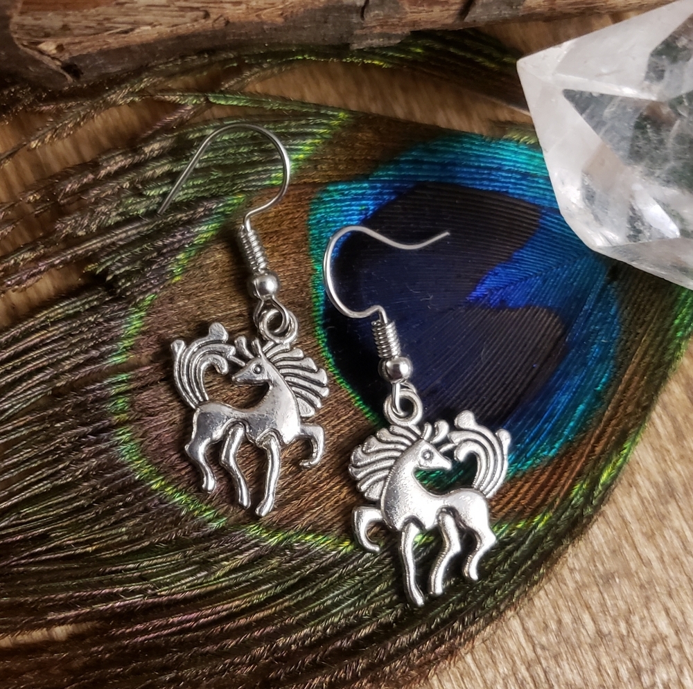 Horse earrings Wild Spirit Equestrian Jewelry Equine~Cowboy~Western~Cowgirl Gift